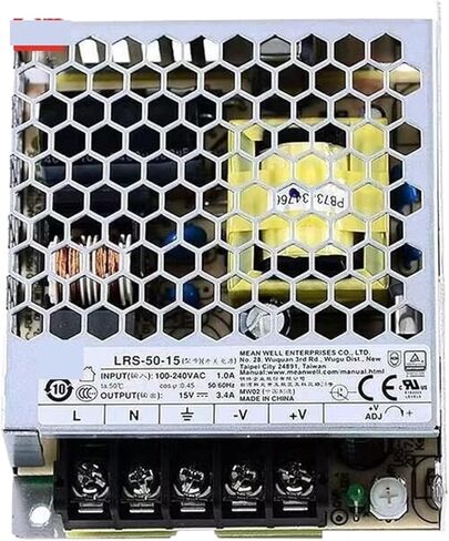 1 قطعة LRS-50-15 O/P + 15V3.4A إخراج واحد تحويل التيار الكهربائي AC-DC LED سائق in Saudi Arabia