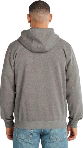 Timberland PRO Men's Honcho Sport Full-Zip Hooded Sweatshirt, Dark Charcoal Heather/White, XLT in Saudi Arabia
