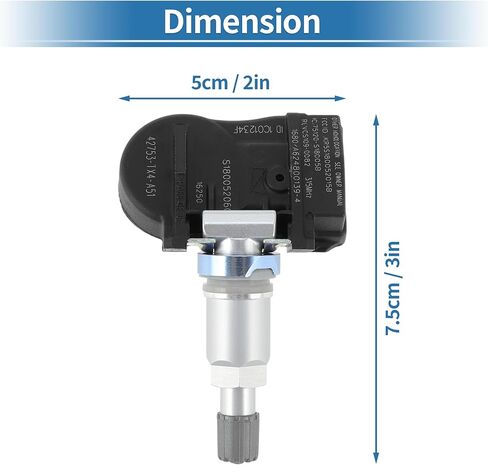 TPMS Sensor 315MHz Tire Pressure Monitoring Sensor for Acura MDX 2014-2015 for Acura RDX 2013-2015 for Acura RLX 2016-2020 No.42753-TX4-A51/42753TX6AA811M1 in Saudi Arabia