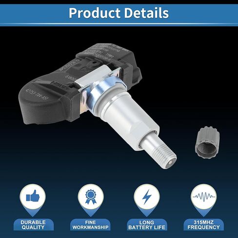 TPMS Sensor 315MHz Tire Pressure Monitoring Sensor for Acura MDX 2014-2015 for Acura RDX 2013-2015 for Acura RLX 2016-2020 No.42753-TX4-A51/42753TX6AA811M1 in Saudi Arabia