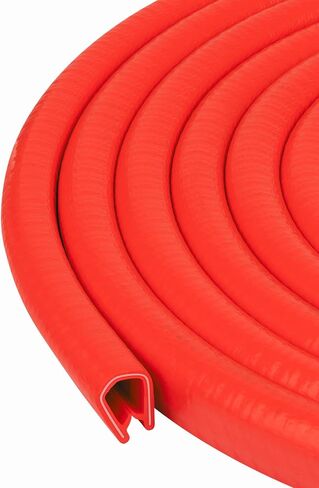Seal Rubber Edge Trim Red - 21/32" U Height x 3/64" - 5/32", Grip Range 20 Feet in Saudi Arabia