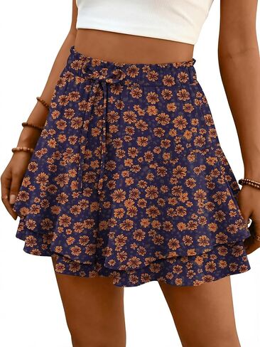 BETTE BOUTIK Flowy Shorts for Women Ruffle Skorts Cute Mini Skirt Country Concert Outfit Coastal Cowgirl Tennis Skort XS-XXL in Kuwait