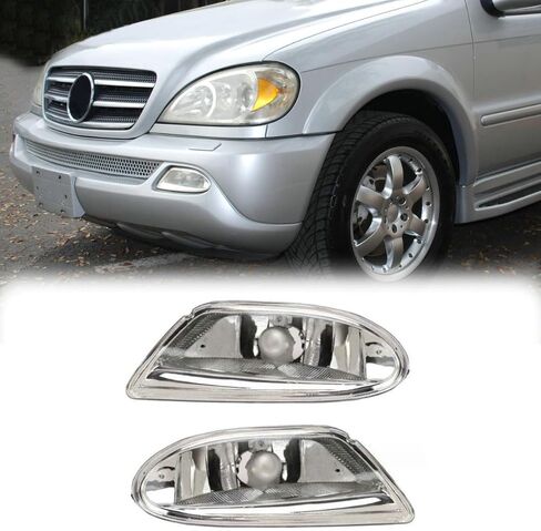 1 Pair Right Left Side Fog Light Lamp Assembly for Mercedes W163 ML320 ML350 ML430 ML500 Car Fog Lights Lamp Assembly Set in Saudi Arabia