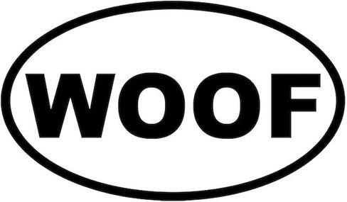 CafePress Woof Oval Car Magnet, Euro Oval Bumper Magnet in Saudi Arabia