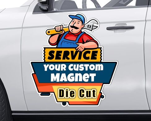 Your Die Cut Custom Car Magnet Sign | Personalized Logo for Your Car Truck | Advertise Your Business Vehicle Magnetic in Saudi Arabia