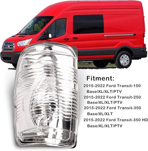الجانب مرآة مؤشر غطاء خفيف Clern الجانب الأيسر سائق الجانب صالح فورد ترانزيت T150 250 350 2015-2021 in Kuwait