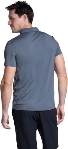 BloqUV Men's UPF 50+ UV Sun Protection Short Sleeve Active Polo Shirt in Saudi Arabia