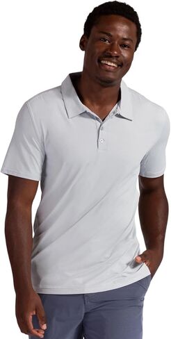 BloqUV Men's UPF 50+ UV Sun Protection Short Sleeve Active Polo Shirt in Saudi Arabia