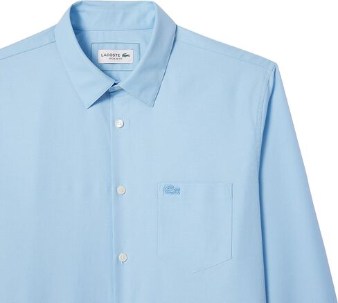 Lacoste Men's Core Regular Fit Long Sleeve Solid Shirt in Saudi Arabia