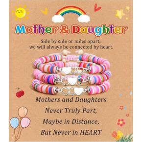 BOCHOI أساور الأم والابنة لهدايا ابنة 2/3/4 من الأم والأم وأنا مطابقة أساور القلب عيد ميلاد عيد الحب هدايا عيد الأم لبنات أمي in Kuwait