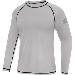 قمصان سباحة للرجال بعامل حماية من الأشعة فوق البنفسجية 50+ وأكمام طويلة، قمصان سباحة للحماية من أشعة الشمس فوق البنفسجية بعامل وقاية من أشعة الشمس، قميص مائي خفيف الوزن للمشي لمسافات طويلة وصيد الأسماك in Kuwait