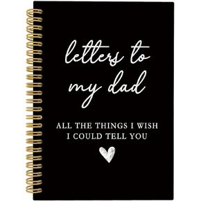 Dad Memorial Gift Notebook, Loss of Father Dad Remembrance Sympathy Gift Bereavement Journal Notebook, Letters to My Dad Hardcover Writing Spiral Notebooks 5.5x8.7 Inch in Kuwait