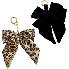 2 قطعة حقيبة القوس سحر لمحفظة حقائب اليد لطيف الأسود ليوبارد القوس حقيبة الملحقات المفاتيح محفظة سحر in Kuwait