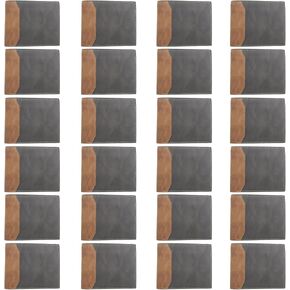 24 Pcs Leather Photo Wallets for Men Bulk-PU Leather Bifold Wallets for DIY/Dad Husband Son/Employees Coworkers/Father's Day/Graduation/Teacher Appreciation/Retirement/Birthday Gifts(Black) in Saudi Arabia