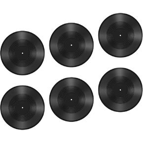 6 عبوات من سجلات الفينيل الفارغة، غطاء ألبوم CD مزيف مقاس 12 بوصة، طقم ملصق جداري من الفينيل العتيق، سجلات ديكور جمالية لغرفة النوم، ديكور DIY لتزيين حفلات موسيقى الروك أند رول in Kuwait