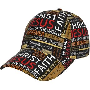 Jesus Baseball Cap Christian Trucker Hat Easter Hats Religion Snapback Cap Adjustable for Women Men in Saudi Arabia