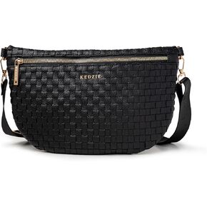KEDZIE Terrace Woven Crossbody Bag Adjustable Strap Everyday Shoulder Purse for Women in Kuwait