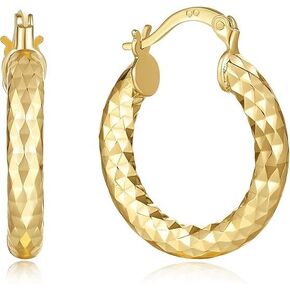 أقراط هوب مطلية للنساء أقراط سميكة أنيقة للسيدات هدايا حلق للنساء in Kuwait