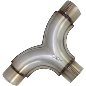 أنبوب عادم عالمي مختوم على شكل حرف Y مدخل/مخرج 2.5 بوصة بطول 13 بوصة | الفولاذ المقاوم للصدأ in Kuwait