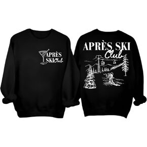 Ski Hoodie Apres Ski Sweatshirt Skiing Sweater Skiing Sweatshirts for Women Men Winter Sports Skiers Hoodie in Saudi Arabia