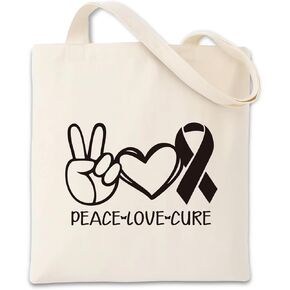 Breast Cancer Awareness Inspired Tote Bag, Two Sided Printing Reusable Canvas Bags, Motivational Shoulder Bags in Kuwait