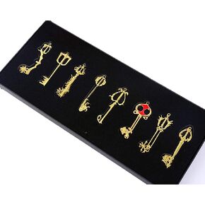 XCOSER Game Cosplay Keyblade Keychain Pendant for Collection Golden 8pcs in Saudi Arabia