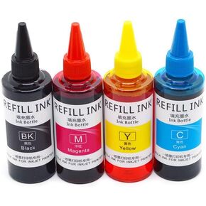 100ML 4Color Water-Based Dye Ink Refill Compatible with T124 T125 T126 T127 T128 T129 T130 NX125 NX430 NX420 NX330 NX230 NX625 Printer Models in Saudi Arabia