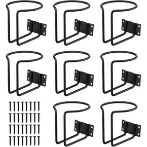 8 Pack Black Stainless Steel Wall Mounted Cup Holders – Universal Drink Holders for Boat, Yacht, Truck, RV, Car, Apartment, Swing (Includes 32 Screws) in Kuwait