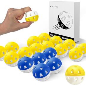 Practice Golf Balls (20-Pack) 42mm Limited-Flight Rubber Golf Balls to Improve Your Swing - Hollow Airflow Mini Soft Balls - Good for Home Putting & Backyard Swing, Indoor & Outdoor in Kuwait