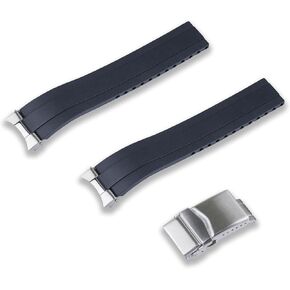 حزام ساعة Crafter Blue 20 مم MX03-117 FKM مطاطي مقطوع حسب الحجم سريع الإصدار متوافق مع سلسلة Seiko Alpinist Classic Series وAlpinist GMT وBaby Alpinist وHamilton Khaki Field in Kuwait