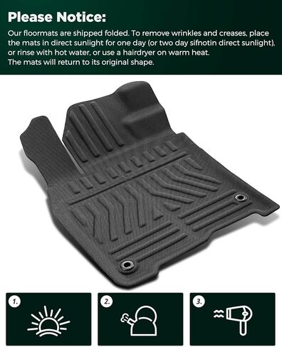 Car Floor Mats for Honda Civic: 2021 2020 2019 2018 2017 2016, All Weather Accessories Rubber Floor Liners Custom Fit for Civic X 10th Gen Sedan/Hatchback/Coupe/Type R/Insight Front Rear Carpet, XPE in Saudi Arabia