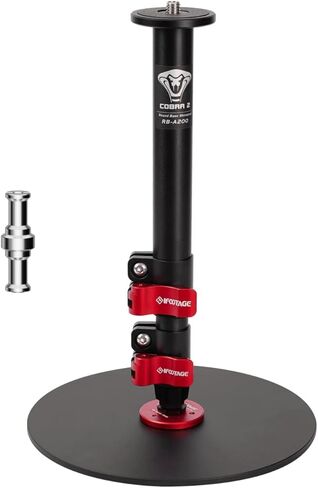 IFOOTAGE Cobra 2-Pack Round Base Monopod - 79" Adjustable Aluminum Camera Monopod with Base, 22 lbs Load Capacity for Indoor Video, Photography Lights and More in Kuwait