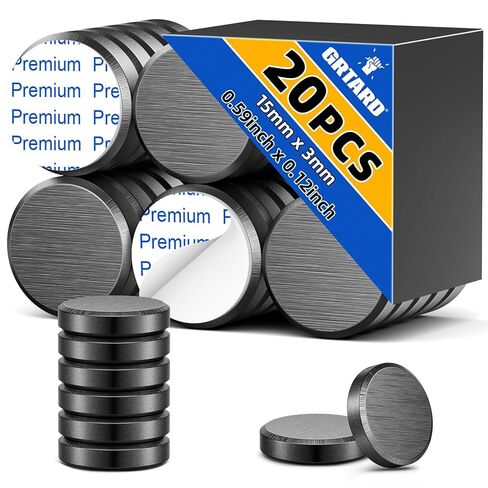 100 قطعة مغناطيس سيراميك من Grtard للحرف اليدوية، مغناطيس قرص دائري 0.98 بوصة × 0.12 بوصة مع دعامة لاصقة، مغناطيس دائري صغير مثالي للاستخدام بنفسك، والهوايات الحرفية، والثلاجة، وورش العمل، والمشروعات العلمية in Kuwait