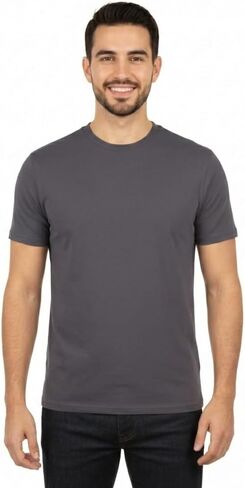 Men's Cotton T Shirt - Crew Neck Tee - Short Sleeve, Regular Fit - Ultrasoft Fabric for Comfort - Classic Wardrobe Essential in Saudi Arabia