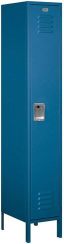 Salsbury Industries 51168TN-U Single Tier 15-Inch Wide 6-Feet High 18-Inch Deep Unassembled Extra Wide Standard Metal Locker, Tan Brown in Saudi Arabia