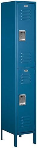 Salsbury Industries 52165TN-U طبقة مزدوجة بعرض 15 بوصة وارتفاع 6 أقدام وعمق 15 بوصة غير مجمعة وخزانة معدنية قياسية عريضة للغاية، بني داكن in Saudi Arabia