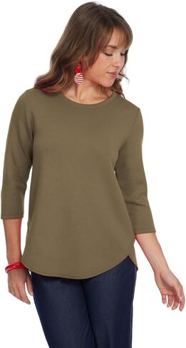 Zofi Soft Premium 3/4 Sleeve Knit Top in Saudi Arabia