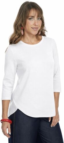 Zofi Soft Premium 3/4 Sleeve Knit Top in Saudi Arabia
