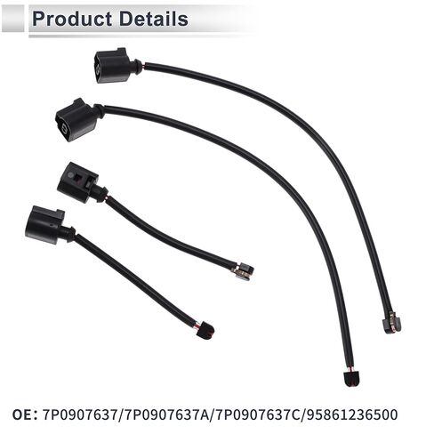 4 Pcs Front Wheel Rear Wheel Brake Pad Wear Sensor No.7P0907637 Disc Brake Pad Wear Indicator Sensor for Porsche Cayenne 2010-2024 in Saudi Arabia