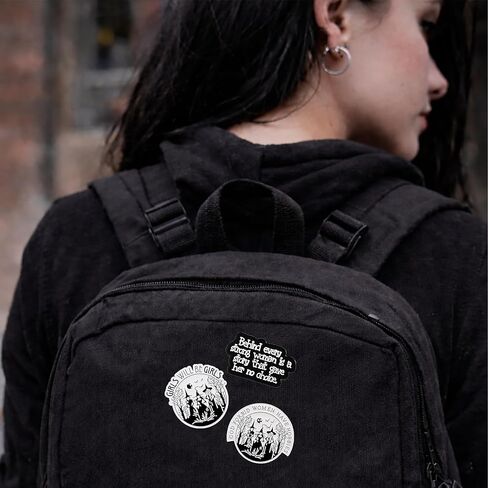 Gothic Witch Enamel Pins Set – Feminist Witch Pins, Girls Will Be Girls & Forbid Women Have Hobbies Gothic Enamel Pins for Backpacks, Jackets & Bags in Kuwait