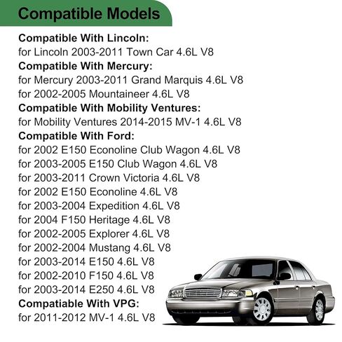 حشية غطاء الصمام VS50564R مناسبة لسيارة Ford F150 E150 E250 Crown Victoria Expedition Explorer Mustang/Lincoln Town Car، لسيارة Mercury Grand Marquis Mountaineer/Mobility Ventures VPG MV-1 4.6L V8 in Kuwait
