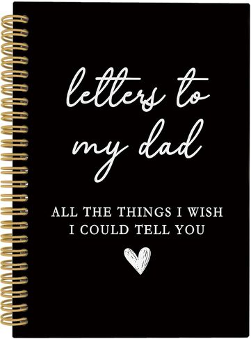 Dad Memorial Gift Notebook, Loss of Father Dad Remembrance Sympathy Gift Bereavement Journal Notebook, Letters to My Dad Hardcover Writing Spiral Notebooks 5.5x8.7 Inch in Saudi Arabia