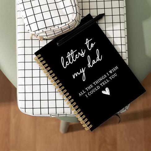 Dad Memorial Gift Notebook, Loss of Father Dad Remembrance Sympathy Gift Bereavement Journal Notebook, Letters to My Dad Hardcover Writing Spiral Notebooks 5.5x8.7 Inch in Saudi Arabia
