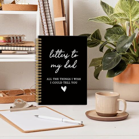 Dad Memorial Gift Notebook, Loss of Father Dad Remembrance Sympathy Gift Bereavement Journal Notebook, Letters to My Dad Hardcover Writing Spiral Notebooks 5.5x8.7 Inch in Saudi Arabia