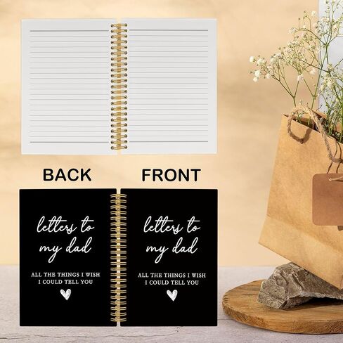 Dad Memorial Gift Notebook, Loss of Father Dad Remembrance Sympathy Gift Bereavement Journal Notebook, Letters to My Dad Hardcover Writing Spiral Notebooks 5.5x8.7 Inch in Saudi Arabia