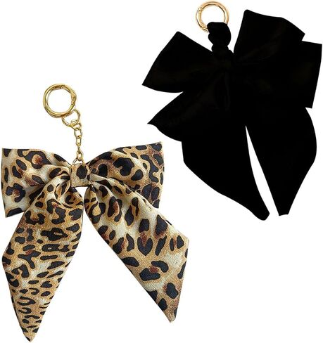 2 قطعة حقيبة القوس سحر لمحفظة حقائب اليد لطيف الأسود ليوبارد القوس حقيبة الملحقات المفاتيح محفظة سحر in Kuwait