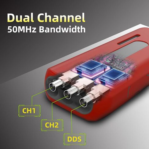 BSIDE Handheld Oscilloscope Multimeter, 10MHz Bandwidth Automotive Oscilloscope, Current Capacitance Frequency Ohm Temperature Diode Voltage Tester in Kuwait