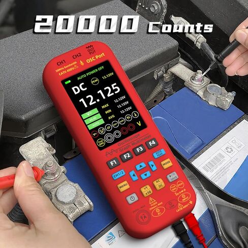 BSIDE Handheld Oscilloscope Multimeter, 10MHz Bandwidth Automotive Oscilloscope, Current Capacitance Frequency Ohm Temperature Diode Voltage Tester in Kuwait