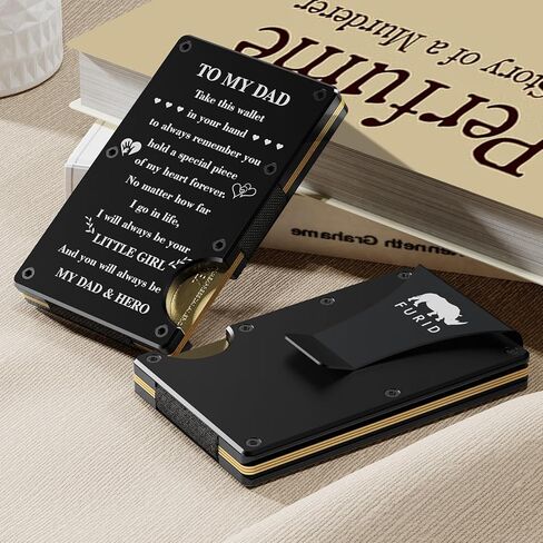 هدايا عيد الأب الغاضب للأب من الابنة: هدية للأب، محفظة للرجال مع مشبك نقود، هدية للرجال in Kuwait