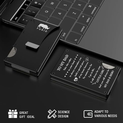 هدايا عيد الأب الغاضب للأب من الابنة: هدية للأب، محفظة للرجال مع مشبك نقود، هدية للرجال in Kuwait